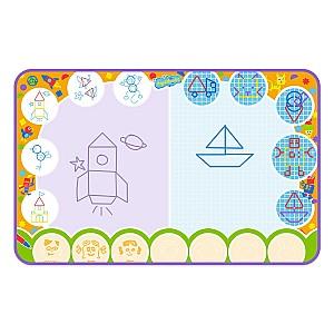 Covoras de joaca copii TOMY pentru desen cu apă Desenăm cu forme