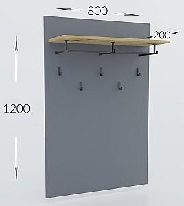 Cuier Confort-NV Bristol L Antracit(Gri)/Stejar Artizan(Maro)
