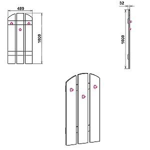 Cuier KompaniT B-1 stejar sonoma