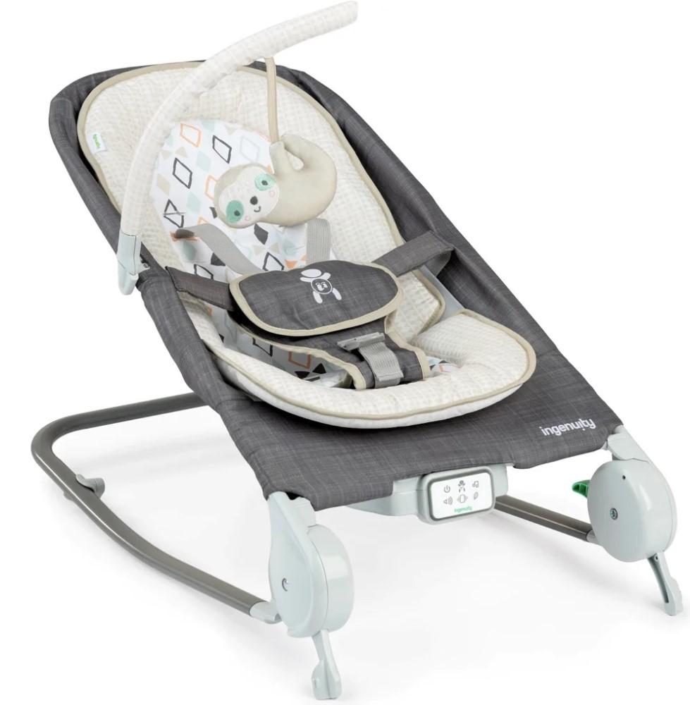 Leagan Bright Starts Ingenuity Happy Belly Rock-to-Bounce Parker