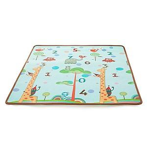 Covoras de joaca copii Petite&Mars Joy Nature cu doua fețe