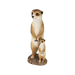 Decor pentru gradina ProGarden "Familie de suricate" 14X11X24cm