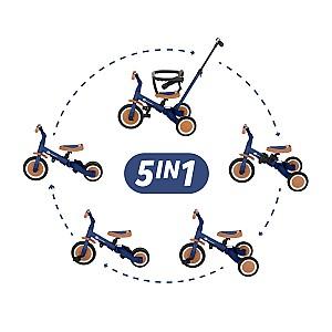 Tricicleta copii Petite&Mars Turbo Enigmatic Blue