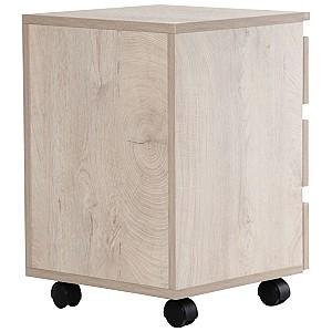 Comoda Art Metal Furniture Pluto SM1 Grafit/Stejar (Bej)