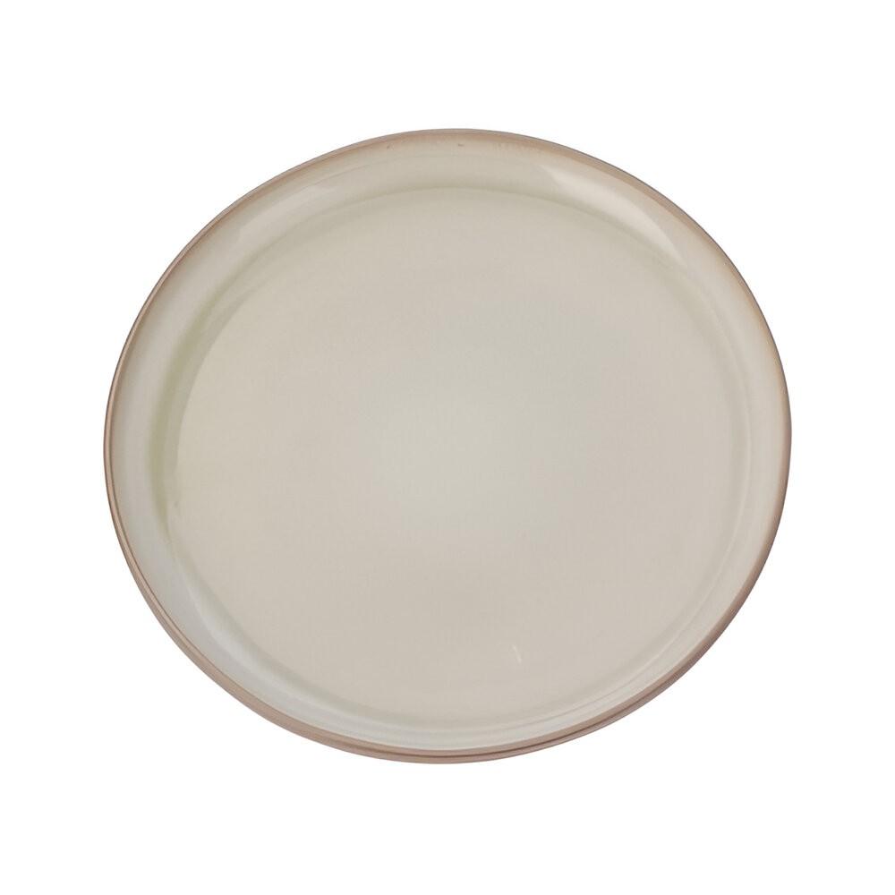 Farfurie Siaki 26.5cm Cream Reactiv Glaze, ceramica