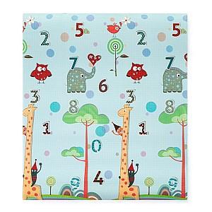 Covoras de joaca copii Petite&Mars Joy Max Giraffe cu doua fete