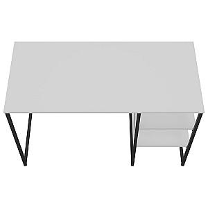 Masa de birou Art Metal Furniture Jet Alb/Negru