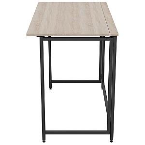 Masa de birou Art Metal Furniture Fold Negru/Sonoma (Bej)