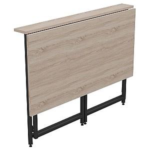 Masa de birou Art Metal Furniture Fold Negru/Sonoma (Bej)