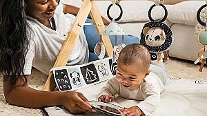 Covoras de joaca copii Tiny Love Black&White Decor