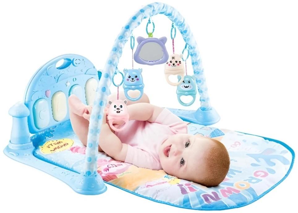 Covoras de joaca copii Aiyingle Harmonium Blue (668-2)