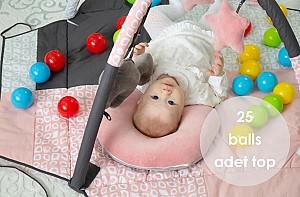 Covoras de joaca copii BABYJEM roz