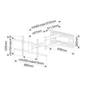 Suport pentru televizor Holmios 55028