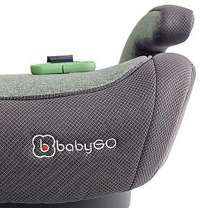 Scaun auto copii BabyGo i-Size Bursa IV Green Booster