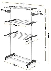 Uscator de rufe Konighoffer 80x55x155cm White