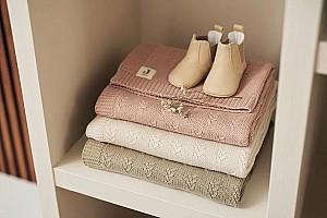 Pled Jollein Grain Knit Wild Rose