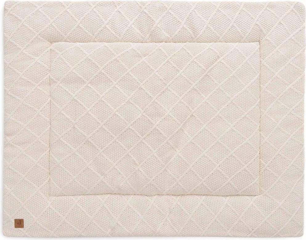 Covoras de joaca copii Jollein Check Knit Oatmeal