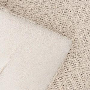 Covoras de joaca copii Jollein Check Knit Oatmeal