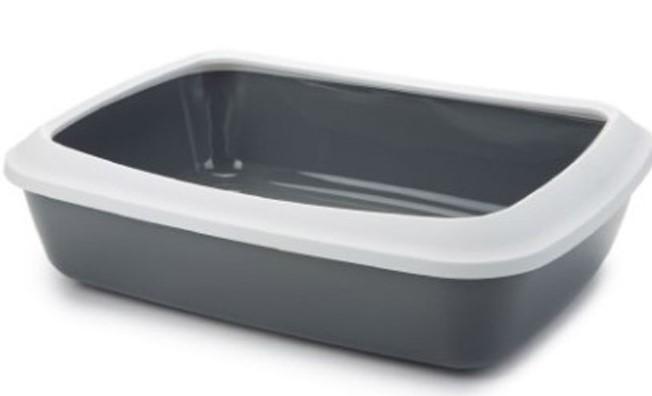 Tavita pentru pisici Beeztees Iriz Open with Rim Grey