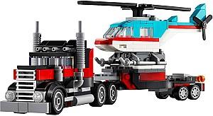 Constructor LEGO Creator Flatbed Truck With Helicopt 31146