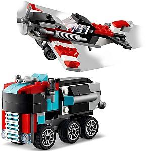 Constructor LEGO Creator Flatbed Truck With Helicopt 31146