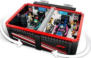 Constructor LEGO City F1 Garage masini Mercedes-AMG si Alpine
