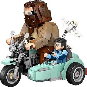 Constructor LEGO Harry Potter Plimbare cu motocicleta lui Hagrid si Harry 76443