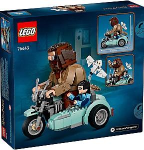 Constructor LEGO Harry Potter Plimbare cu motocicleta lui Hagrid si Harry 76443