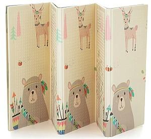 Covoras de joaca copii Petite&Mars Campy Elephant&Fox