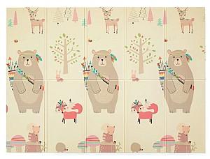 Covoras de joaca copii Petite&Mars Campy Elephant&Fox