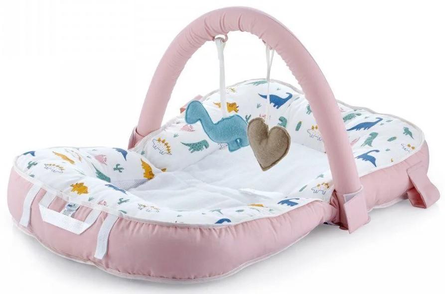 Covoras de joaca copii BABYJEM Sit and Play Pink