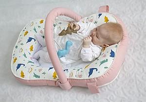 Covoras de joaca copii BABYJEM Sit and Play Pink