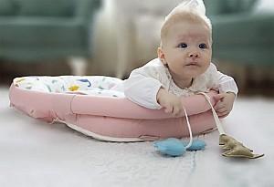 Covoras de joaca copii BABYJEM Sit and Play Pink