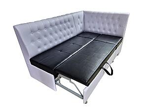 Coltar bucatarie LIVO Mobili Md White/Black (extensibil)