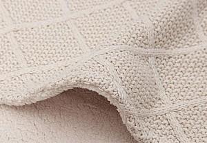 Pled Jollein Check Knit Oatmeal/Teddy Fleece