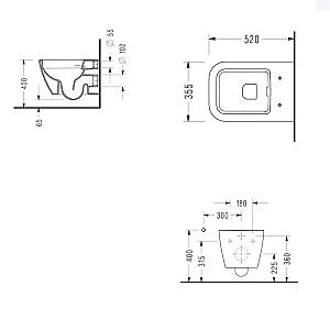 Vas WC Serel Rita Rimless