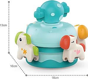 Jucarie interactiva Huanger Blue merry Horse HE8048