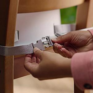 Scaun de masa simplu Ingenuity Simplicity Seat Easy Clean Gri