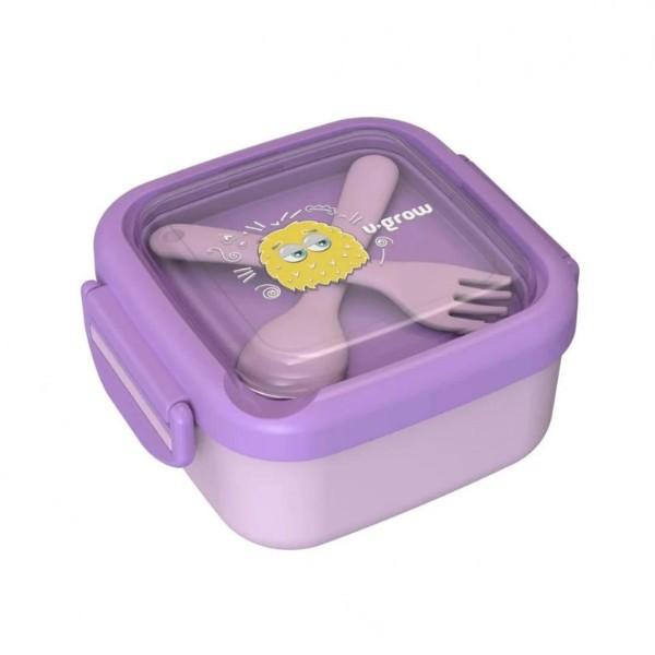 Set de recipiente alimentare U-Grow 2 în 1 mov