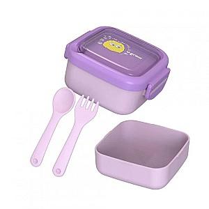 Set de recipiente alimentare U-Grow 2 în 1 mov