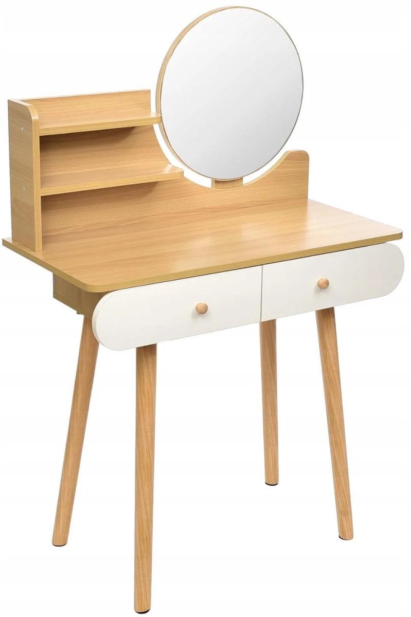 Masa de machiaj Jumi Scandi CM-891937 Alb / Fag