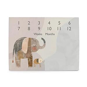 Covoras de joaca copii Ceba Baby Basic Elephant Family