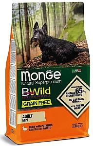 Hrana uscata pentru caini Monge BWILD GF MINI ADULT Duck/Potatoes 2.5kg