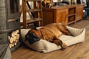 Pat pentru caine Beeztees Memory Foam ZIA Beige 120x80