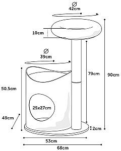 Ansamblu pentru pisici Flamingo GEORGE Beige (561047)