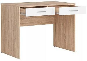 Masa de birou Yasen Nepo BIU2S Stejar Sonoma/Niphea Alba