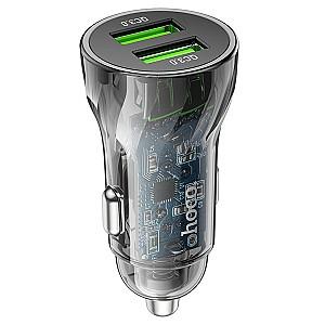 Incarcator auto HOCO Z47 Transparent Discovery