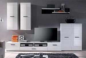 Tumba pentru televizor Yasen Vusher RTV2D1S Nimphea Alb/Alb Lucios