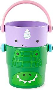 Jucărie pentru apă și baie Skip Hop Multi Zoo Stack&Pour