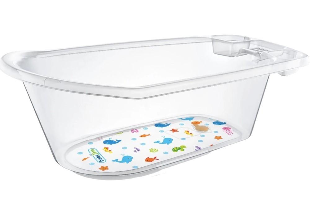 Cada pentru bebelusi BABYJEM transparenta Alba